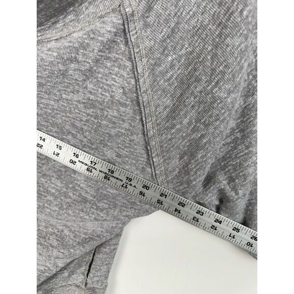 Free People Size Small Palisades Off-The-Shoulder Thermal Sweater Top Grey - Picture 4 of 6